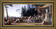 Noel Halle the Race Between Hippomenes and Atalanta Framed Canvas Print, 14"x28"