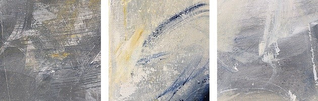 "Gold Grey and Blue" Canvas Art, 20"x20"x1.25"