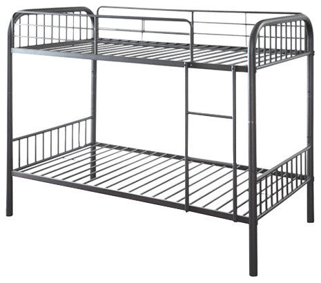 Acme Furniture Bristol, Bunk Bed, Twin/Twin Gunmetal 37535