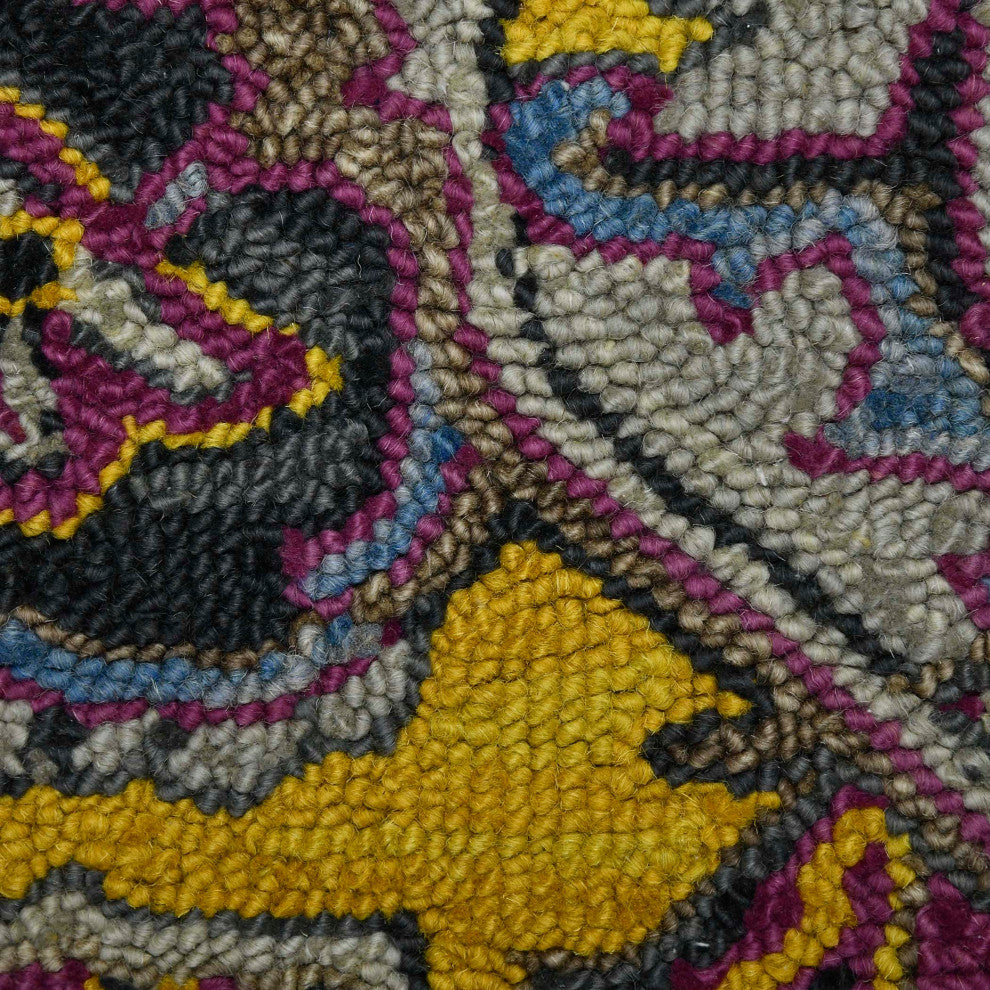 Boho Evreux Area Rug, Yellow, 5' x 8', Medallion