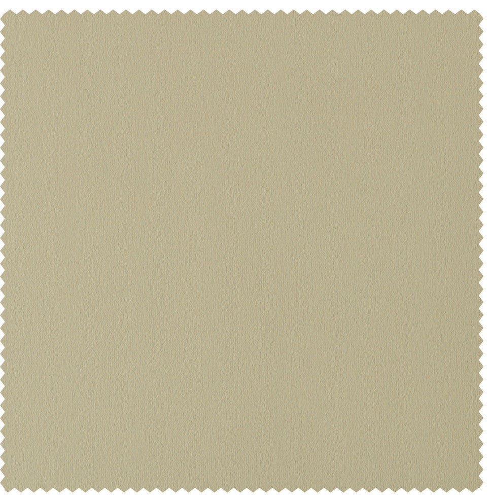 Signature Ecru Grommet Blackout Velvet Curtain Single Panel, 50"x108"