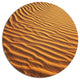 Beautiful Sand Desert Dunes, African Landscape Disc Metal Wall Art, 23"