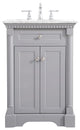 Home Living 24" Single Bathroom Vanity, Gray