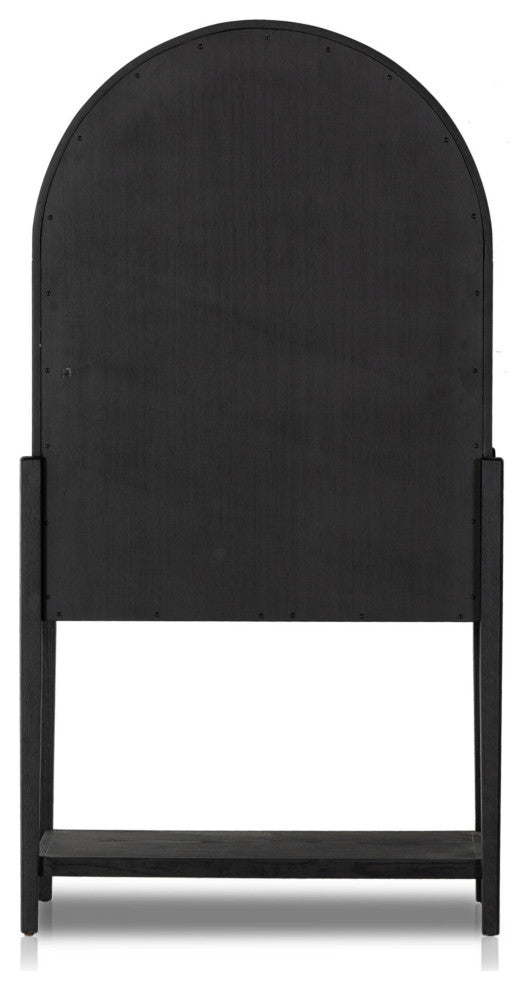 Tolle Bar Cabinet Drifted Matte Black Veneer, Drifted Oak Veneer, Matte Black