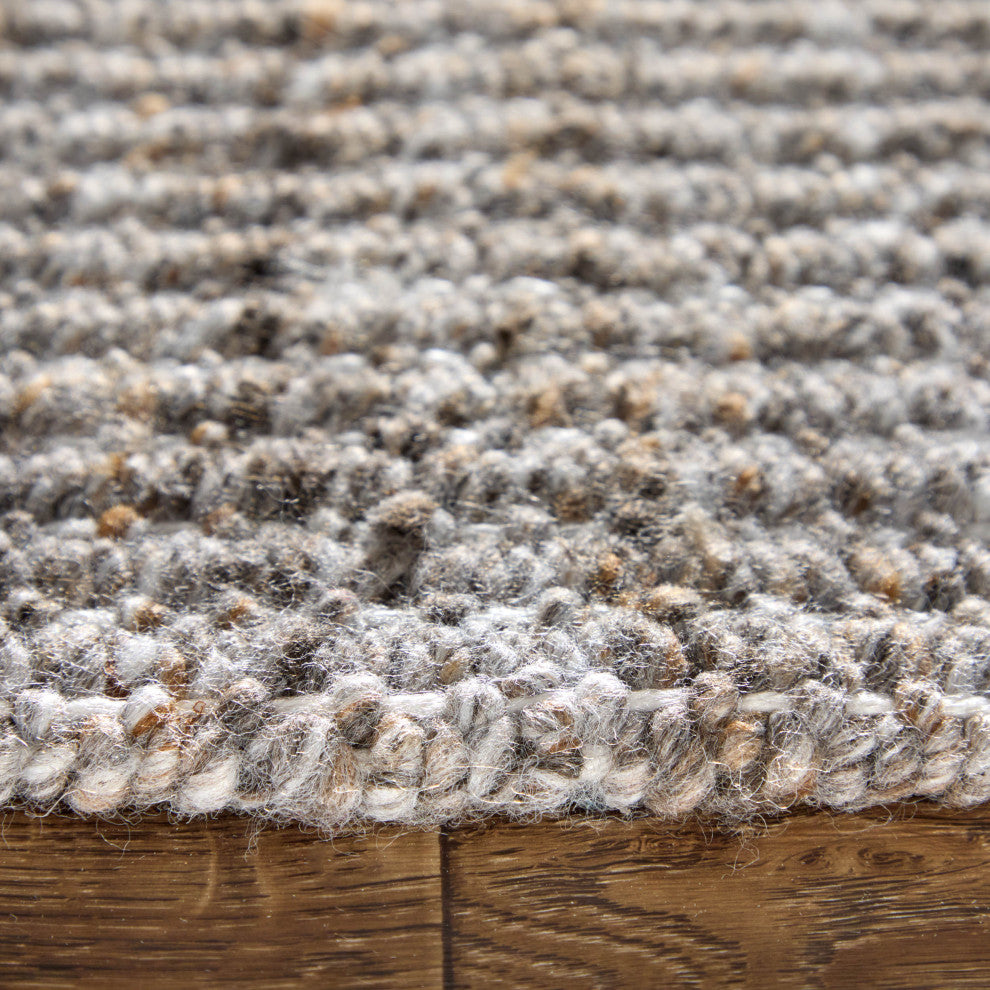 Limerick T8022 Modern/Casual Area Rug, Gray/Brown, 2'x3'