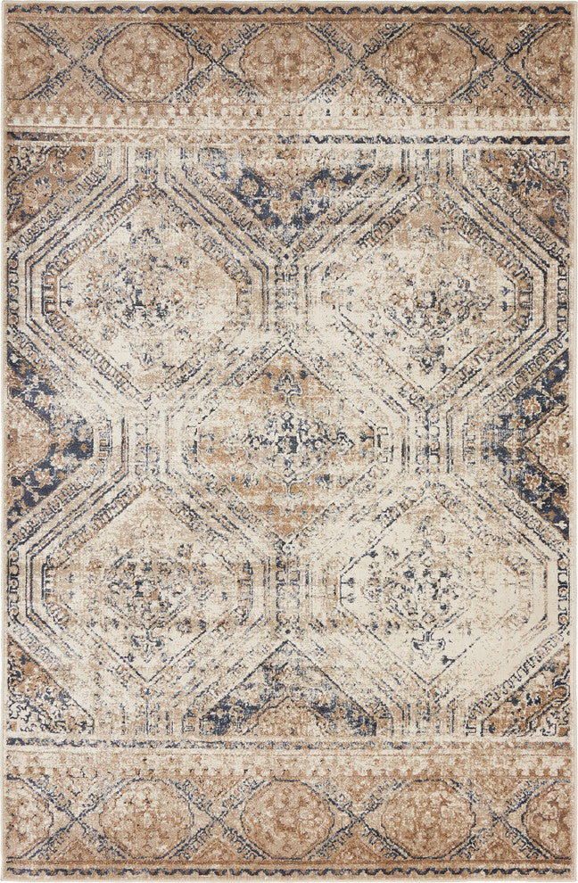 Unique Loom Beige Chateau Jackson 4' 0 x 6' 0 Area Rug