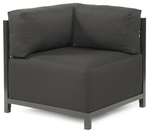 Sterling Axis Corner Chair Slipcover, Charcoal