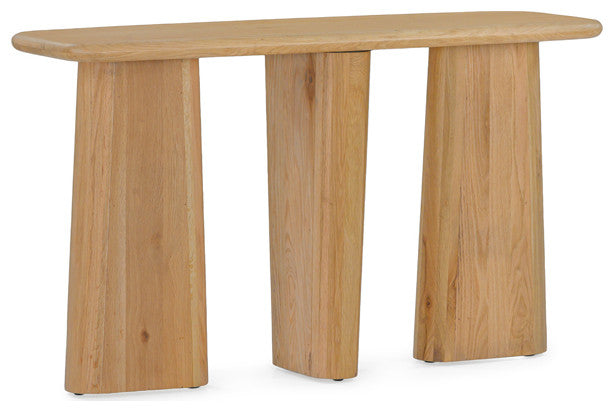 Laurel Solid White Oak Console Table