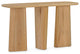 Laurel Solid White Oak Console Table