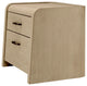 Oak 2-Drawer Nightstand, Eichholtz Joane, Brown