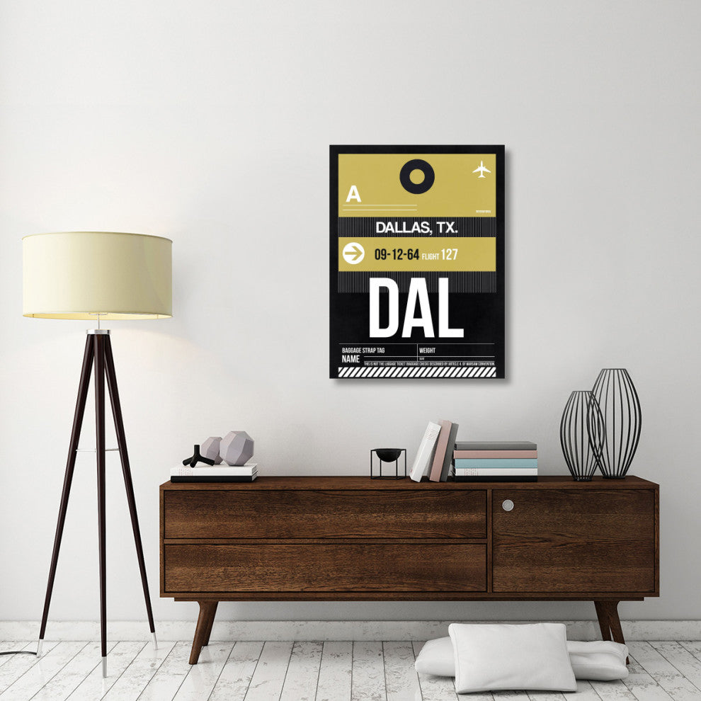 "DAL Dallas Luggage Tag 2" Fine Art Print