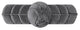 Cockatoo Pull Antique Brass Horizontal, Left Side, Brilliant Pewter, Right