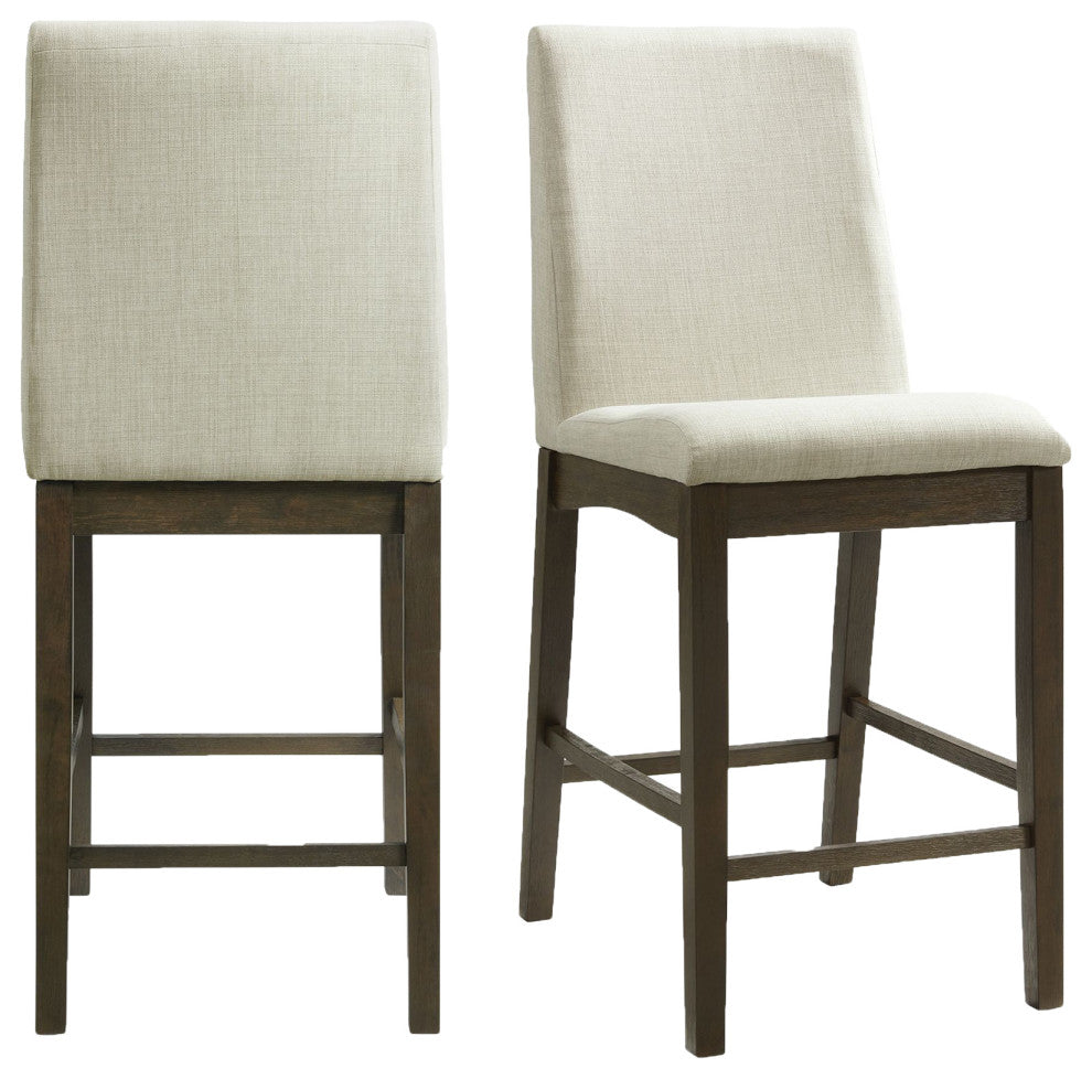 Simms Counter Height Side Chair Set, Walnut