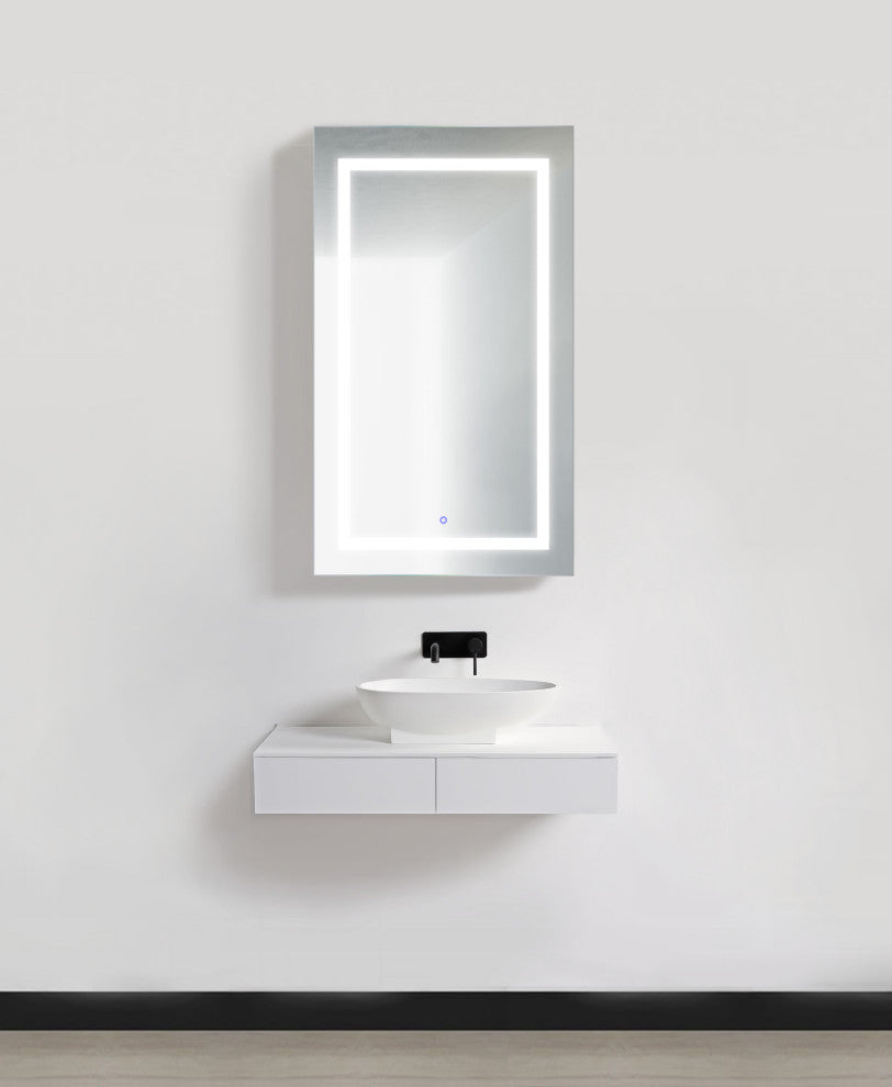 24x42 Recessed Or Surface Mount Medicine Cabinet 4 Shelves, LED, Left