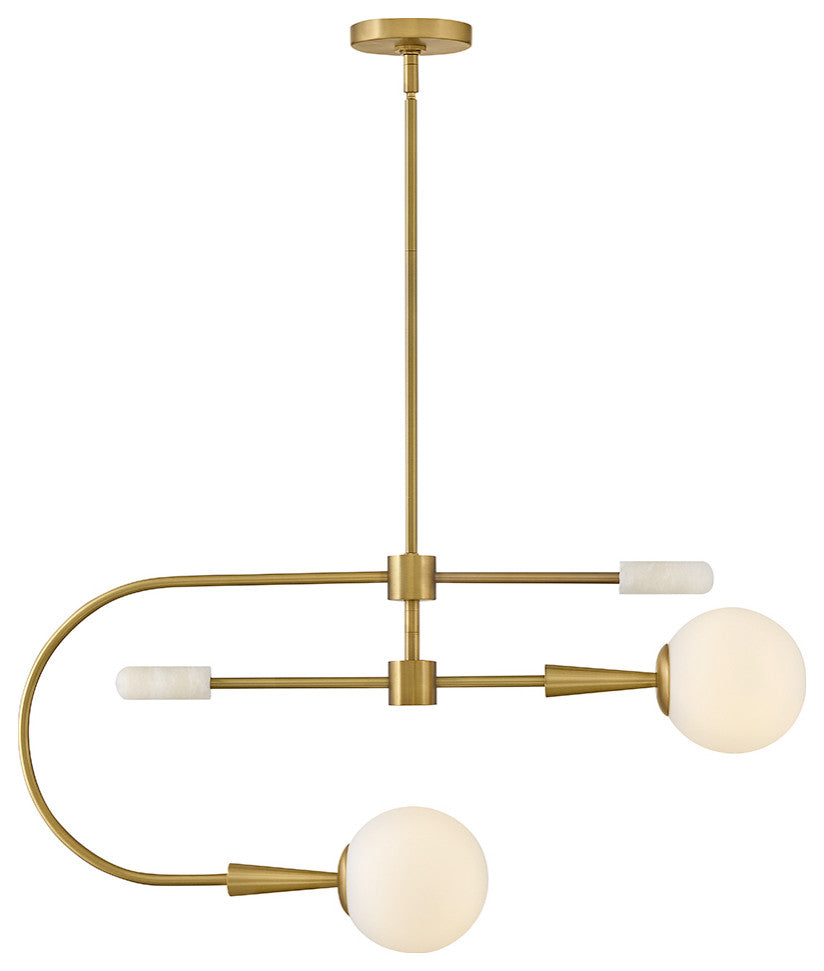 Lark Maude Medium Single Tier, Lacquered Brass