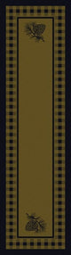 Pine Refuge Rug, Green, 2'x8', Runner