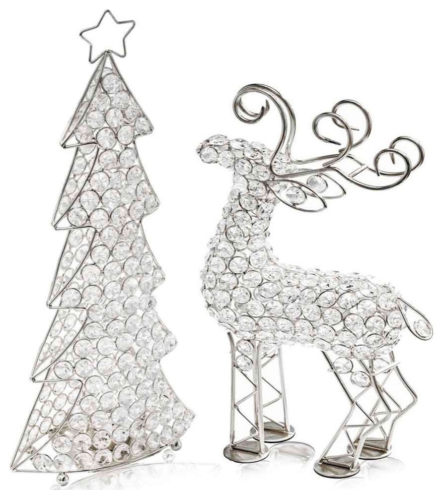 Crystal Silver Christmas Tree
