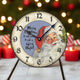 Vintage-Style Retro Santa Claus Christmas Clock