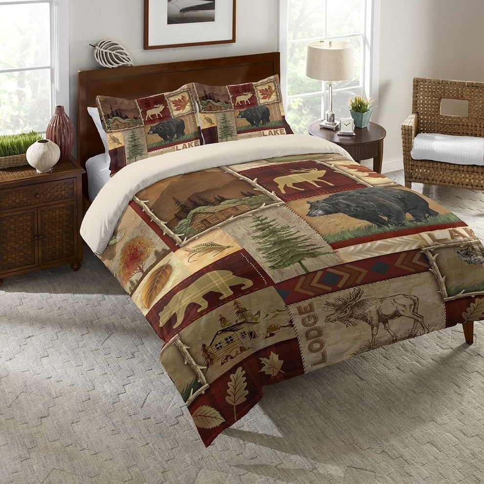 Lodge Collage Comforter, King