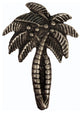 Palm Tree Cabinet Knob, Pewter