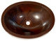 19" Oval Copper Sink with 3" Apron