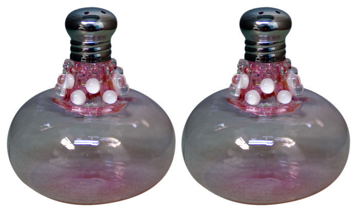 Festival Lace Pink Salt and Pepper Shaker Set