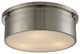 Simpson 3-Light Flush Mount, Brushed Nickel