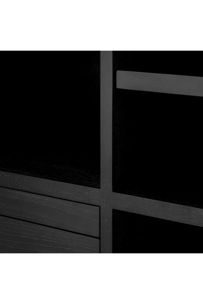 Charcoal Oak Bar Cabinet, Eichholtz Connaught