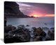 "Sunset At Samarra Seashore Sintra" Contemporary Seascape Art Canvas, 20"x12"