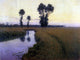 Charles Harold Davis a Path Along The River Premium Canvas Print