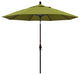 9' Bronze Collar Tilt Crank Aluminum Umbrella, Ginkgo Pacifica