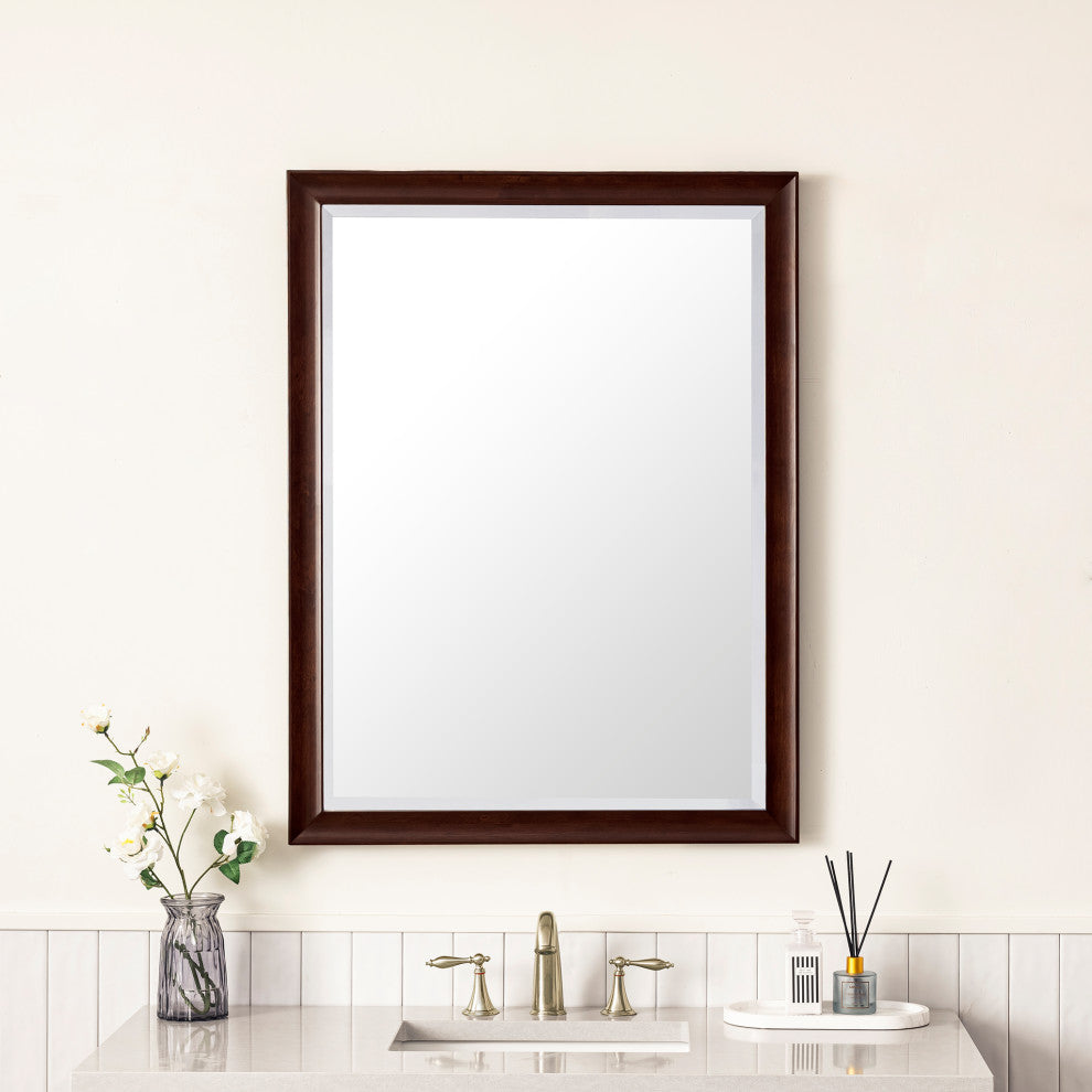 Glenbrooke 30" Mirror, Burnished Mahogany