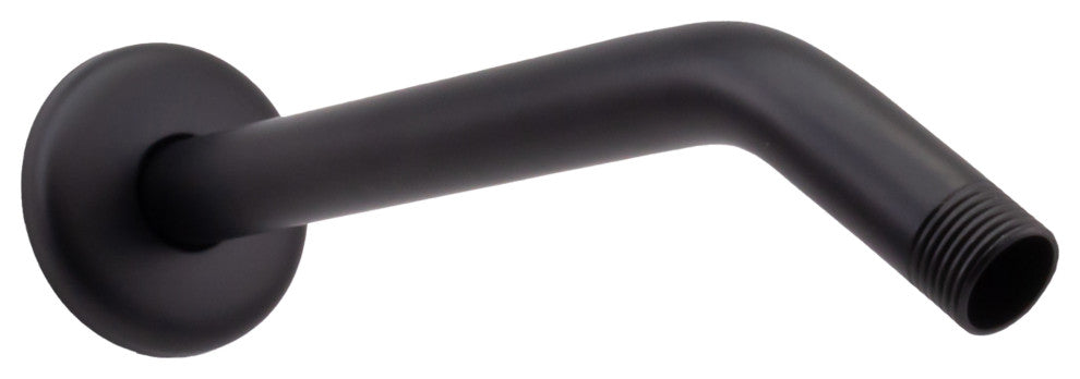 10" Shower Arm In Powder Coated Flat Black