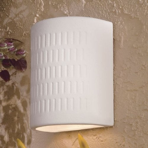 1-Light Wall Sconce With White Ceramic Glass