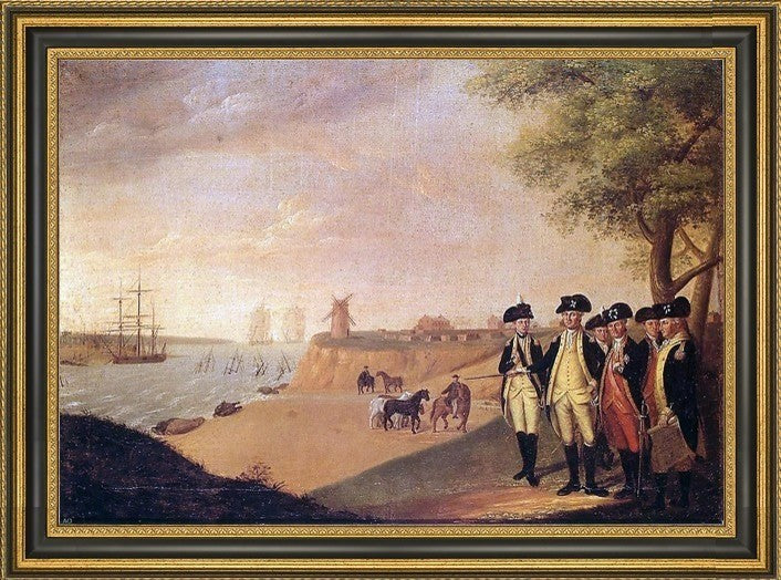 James Peale The Generals at Yorktown Framed Premium Canvas Print, 16"x24"