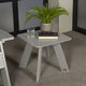 Italica Modern Side Table, Harbor Gray