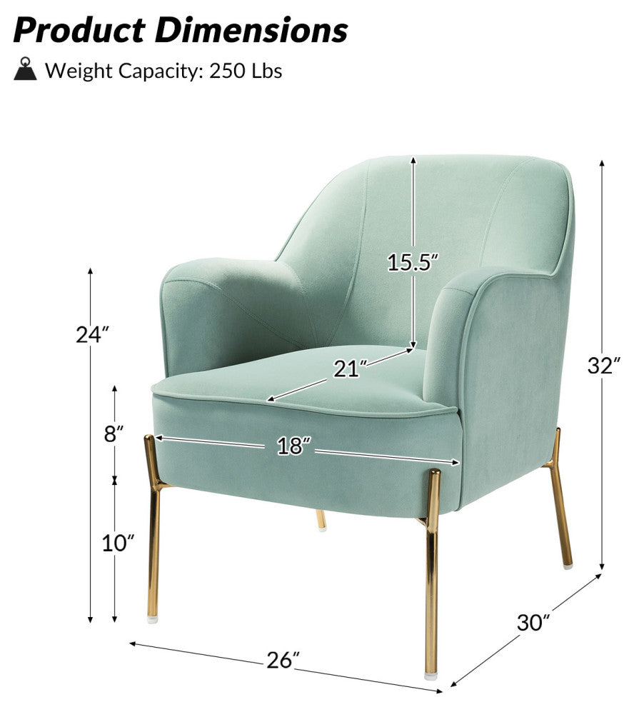 Nora Fabric Accent Chair, Sage