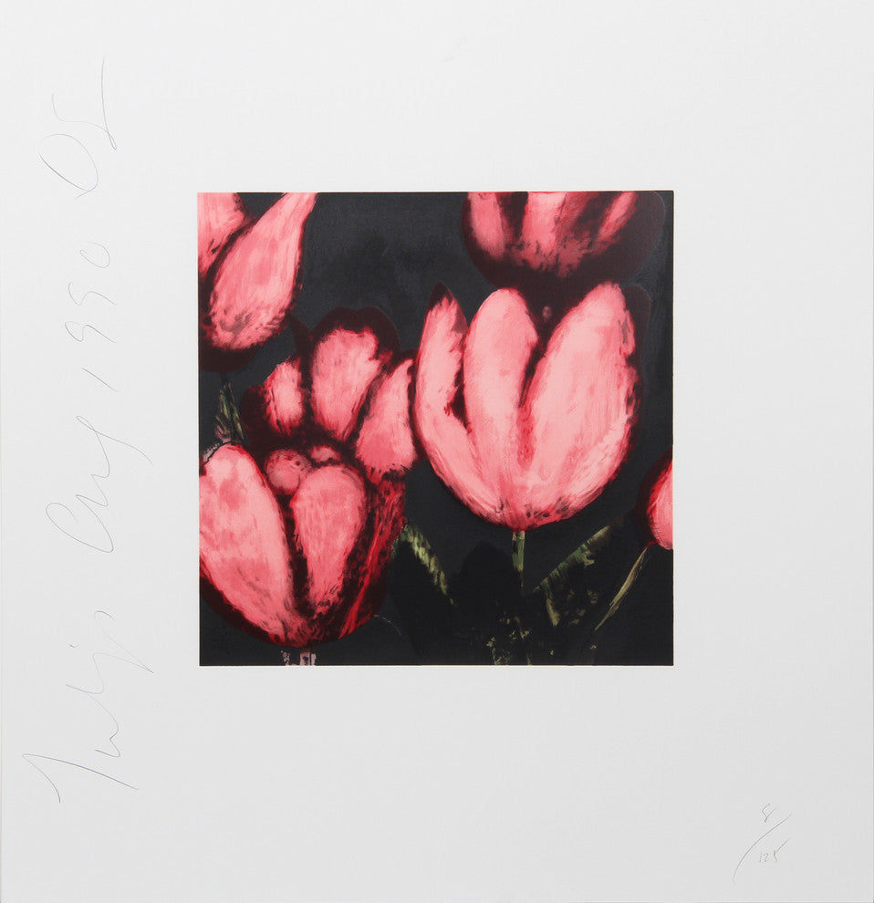 Donald Sultan "Tulips" Silkscreen