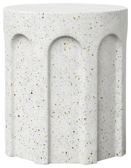 Mixx, Atlas Stool, Ivory Terrazzo