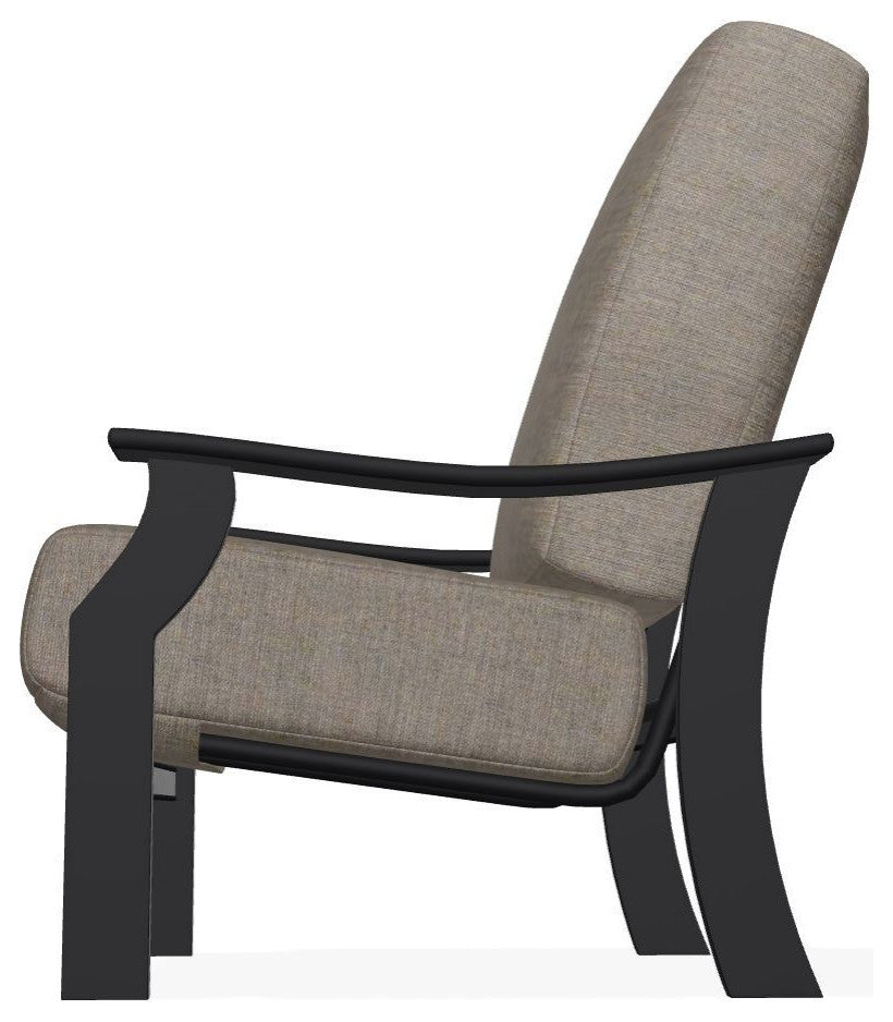 St. Catherine Deep Seat Outdoor Armchair, Rain Cast/Black