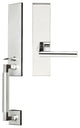 Frankfurt Lever, Mortise Full Dummy Handleset, RH, Polished Stainless Steel
