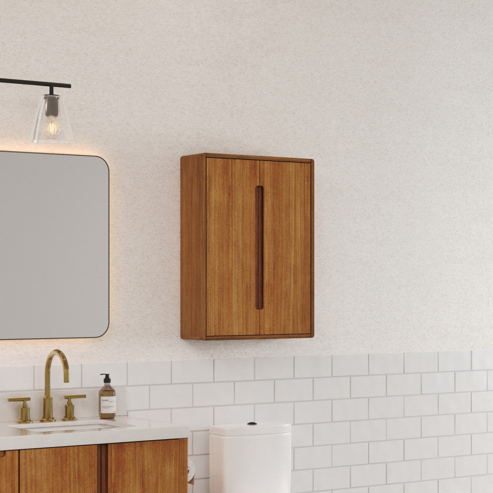 Sequoia 24 In. W x 33 In. H x 8 In. D Bath Storage Wall Cabinet in Mangowood