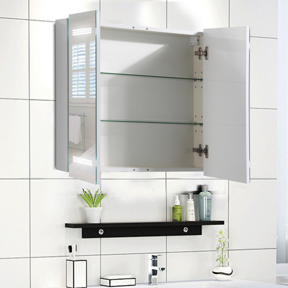 Vanity Art LED Lighted Medicine Cabinet With Rock Switch