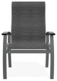 Belle Isle Sling Outdoor Dining Chair, Collect Charcoal/Graphite
