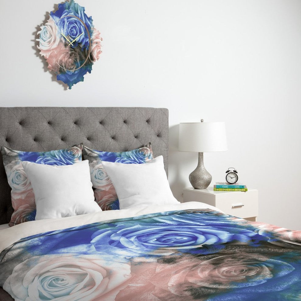 Caleb Troy Wintertide Roses Duvet Cover, Twin