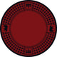 Bear Refuge Rug, Red, 8'x8' Round, Round
