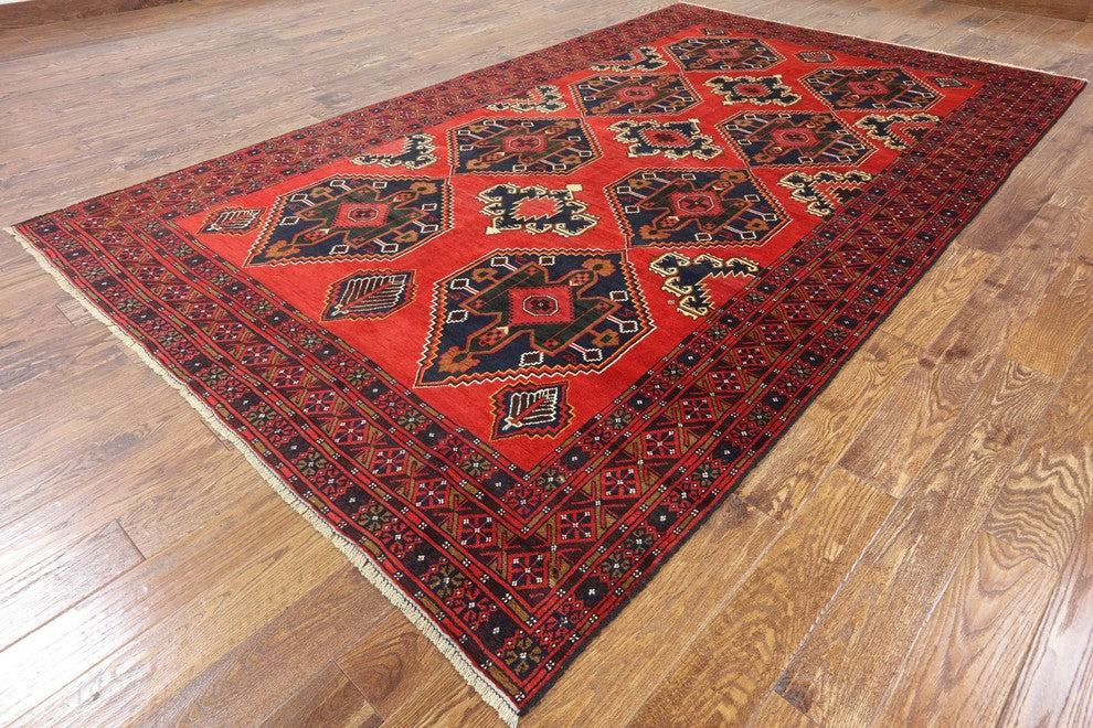 7'x11 Persian Hand Knotted Oriental Area Rug, W2479