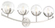 Spyglass 4 Light Bath, Satin Platinum