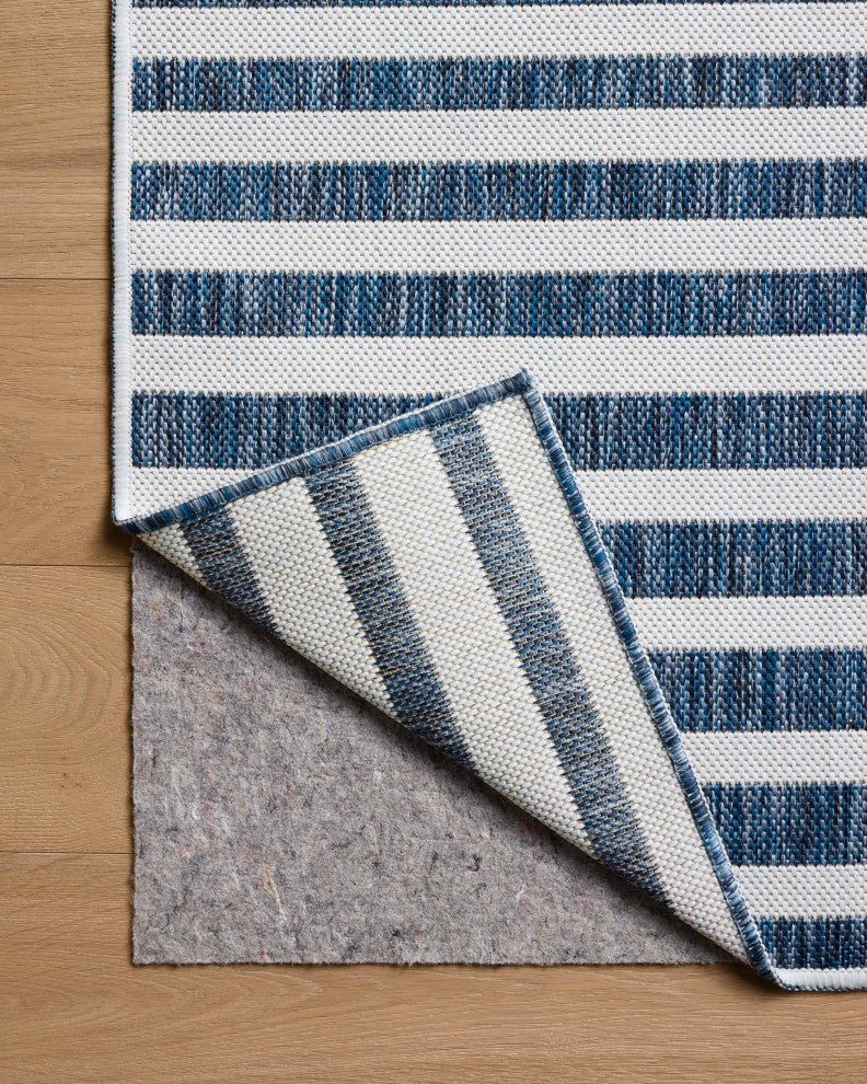 Loloi Easton Denim / Ivory 6'-7" x 9'-4" Area Rug