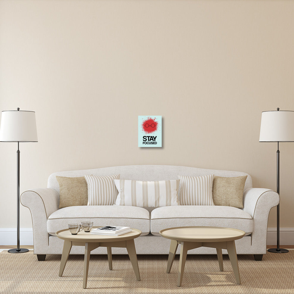 "Stay Focused Splatter Poster 1" Fine Art Print